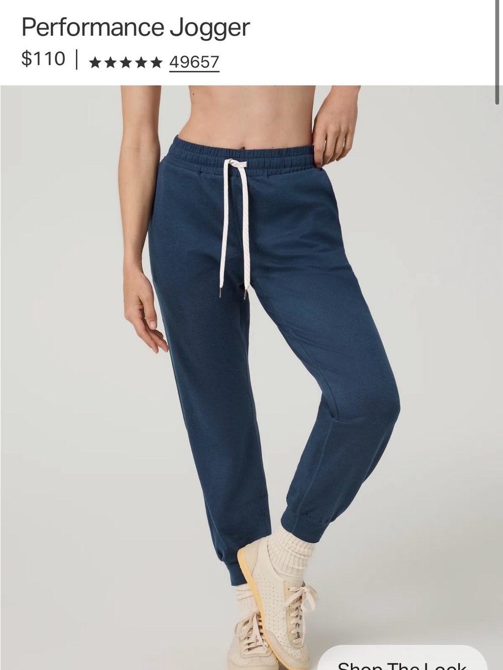 Vuori Women’s Performance Jogger In Blue Coast Heather
